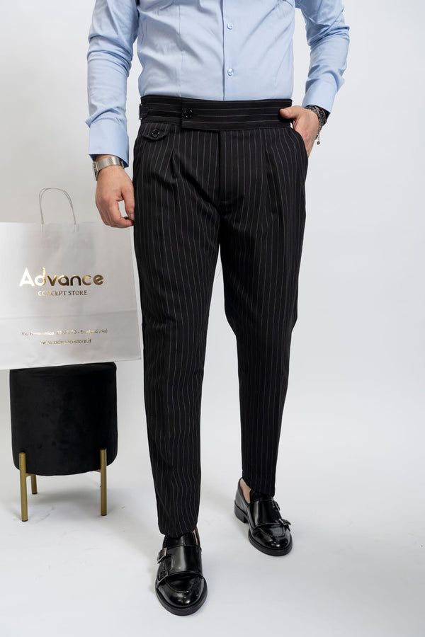 Pantalone Vita Alta Doppia Fibbia