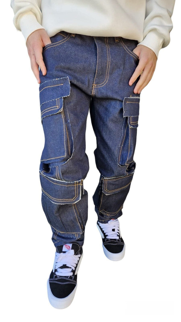 Jeans Cargo Cianotic