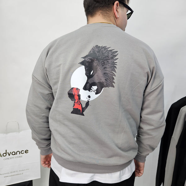 Felpa Old Wolf cappuccetto Calibrata