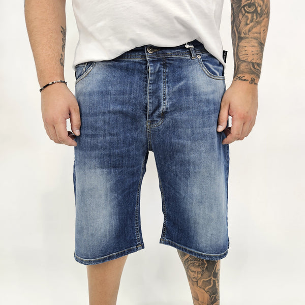 Bermuda Jeans Noir Fox Calibrata